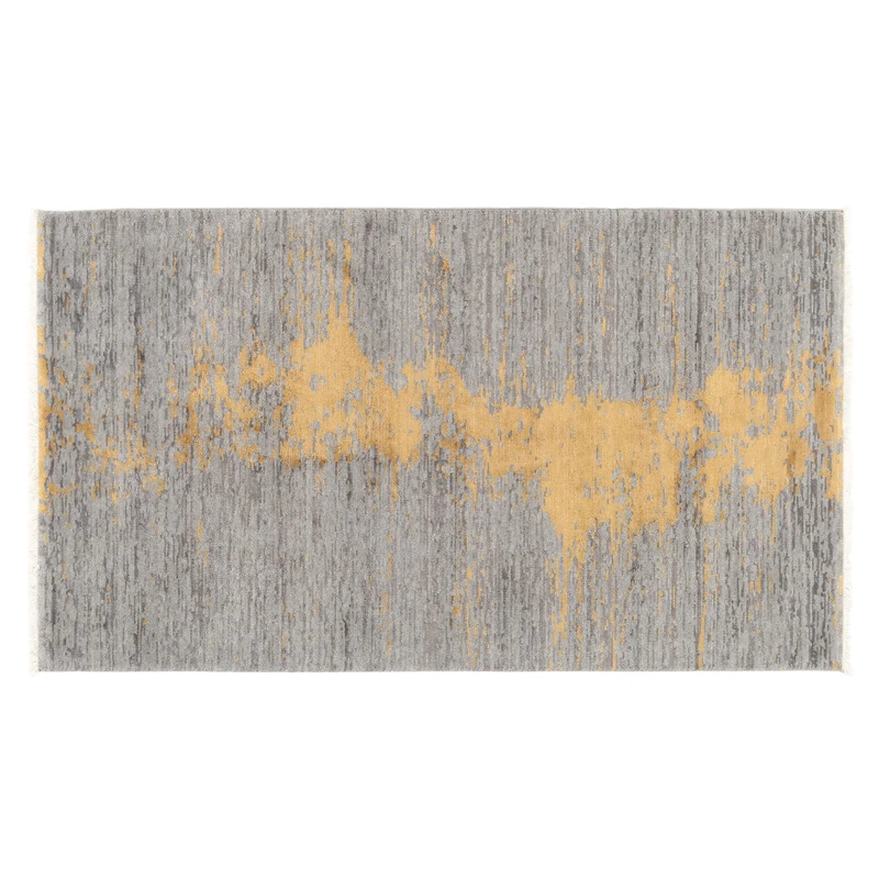 Indomex Rug Edine 080 x 150 cm Grey/Yellow - Image 1