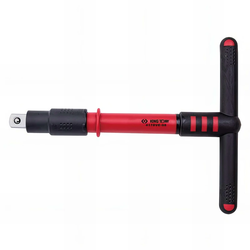 King Tony 4178VE08 Mango En T Aislado 1/2" 200mm for DIYers & Professionals, Designed for Repair, Installation and Workshop tasks, 200mm - Image 1