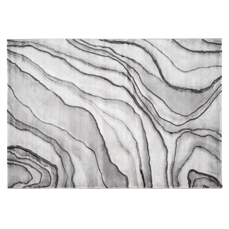 Akari Rug 133 x 190 cm Grey - Image 1
