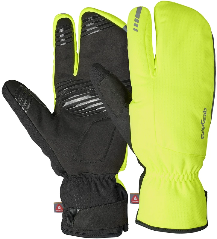 GripGrab Nordic 2 Windproof Deep Winter Lobster 3-Finger Cycling Gloves Thermal Padded Road MTB Gravel Bike Cycle Glove
