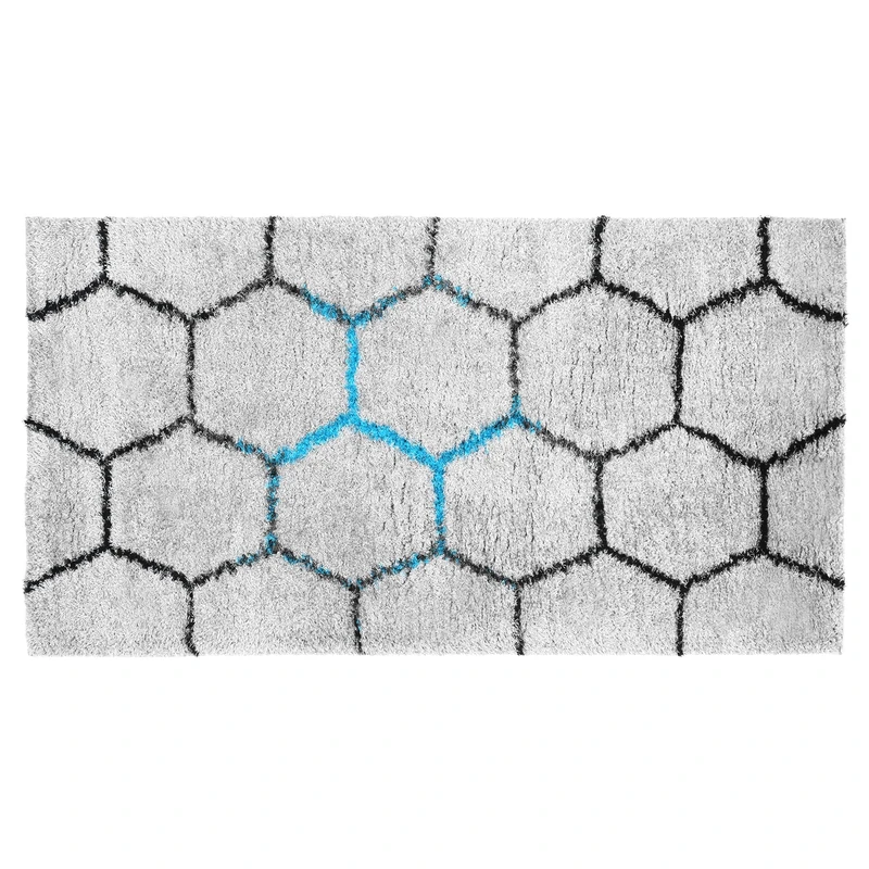 Indomex Rug Puffy 464 080 x 150 cm Grey/Turquoise