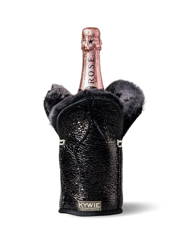 KYWIE Black Sparkle Bottle Cooler - Image 1