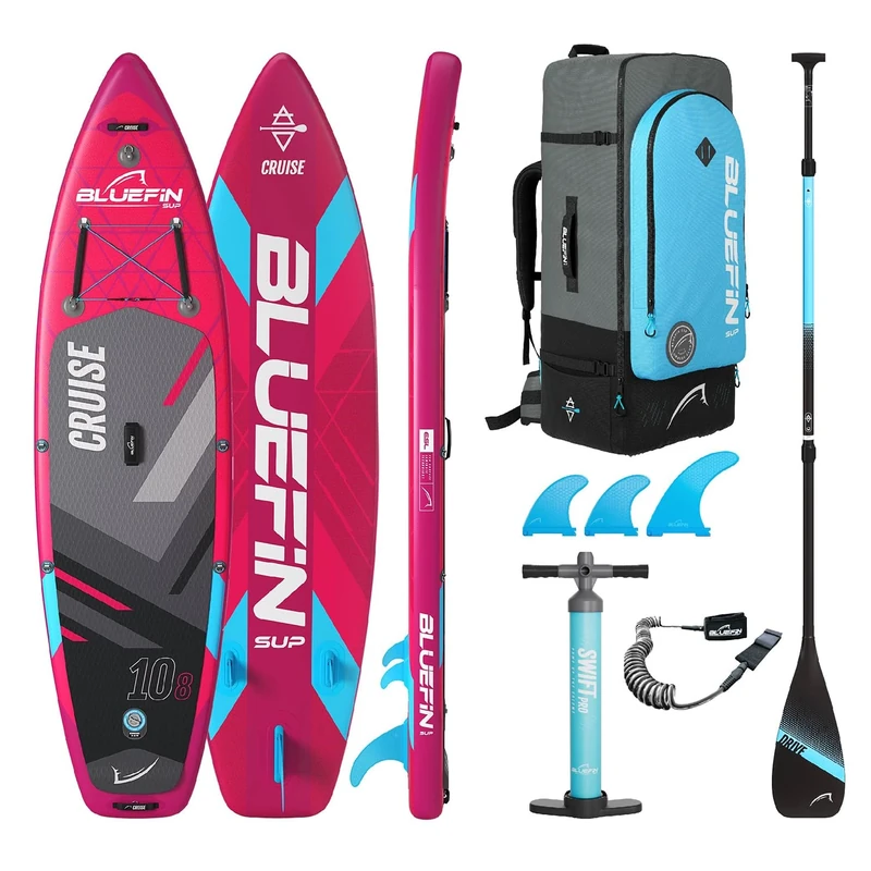 Bluefin SUP Cruise 10'8 Inflatable Paddle Board| Adult board| Cruise 10'8 SUP|Paddle Board Accessories included