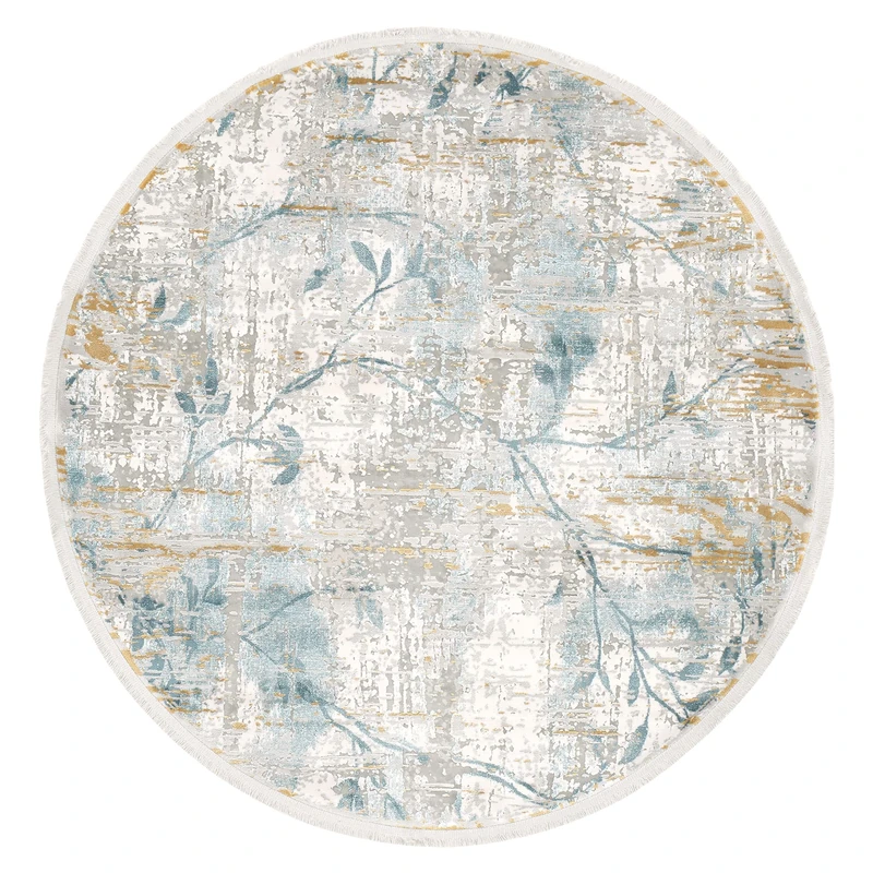 Indomex Rug Kelly 120 cm Grey/Dark Blue - Image 1
