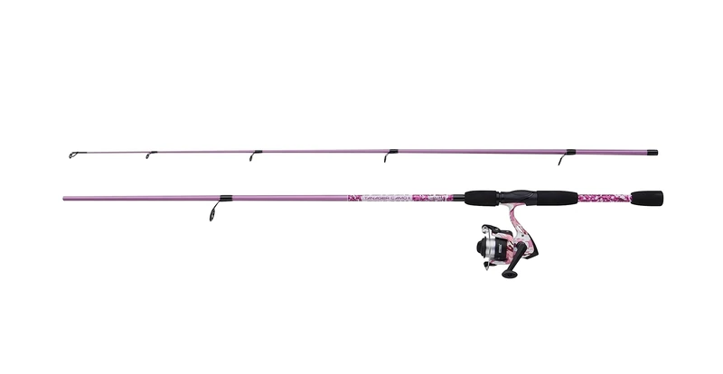 Mitchell Tanager Pink Camo II Spin Combo | Lightweight Spinning Rod & Reel Combo for Female and Youth Anglers | Freshwater Setup for Trout, Perch, Pike | Stylish & Durable | Pink, 2.4m | 10-30g