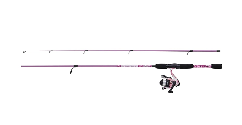 Mitchell Tanager Pink Camo II Spin Combo | Lightweight Spinning Rod & Reel Combo for Female and Youth Anglers | Freshwater Setup for Trout, Perch, Pike | Stylish & Durable | Pink, 2.4m | 10-30g