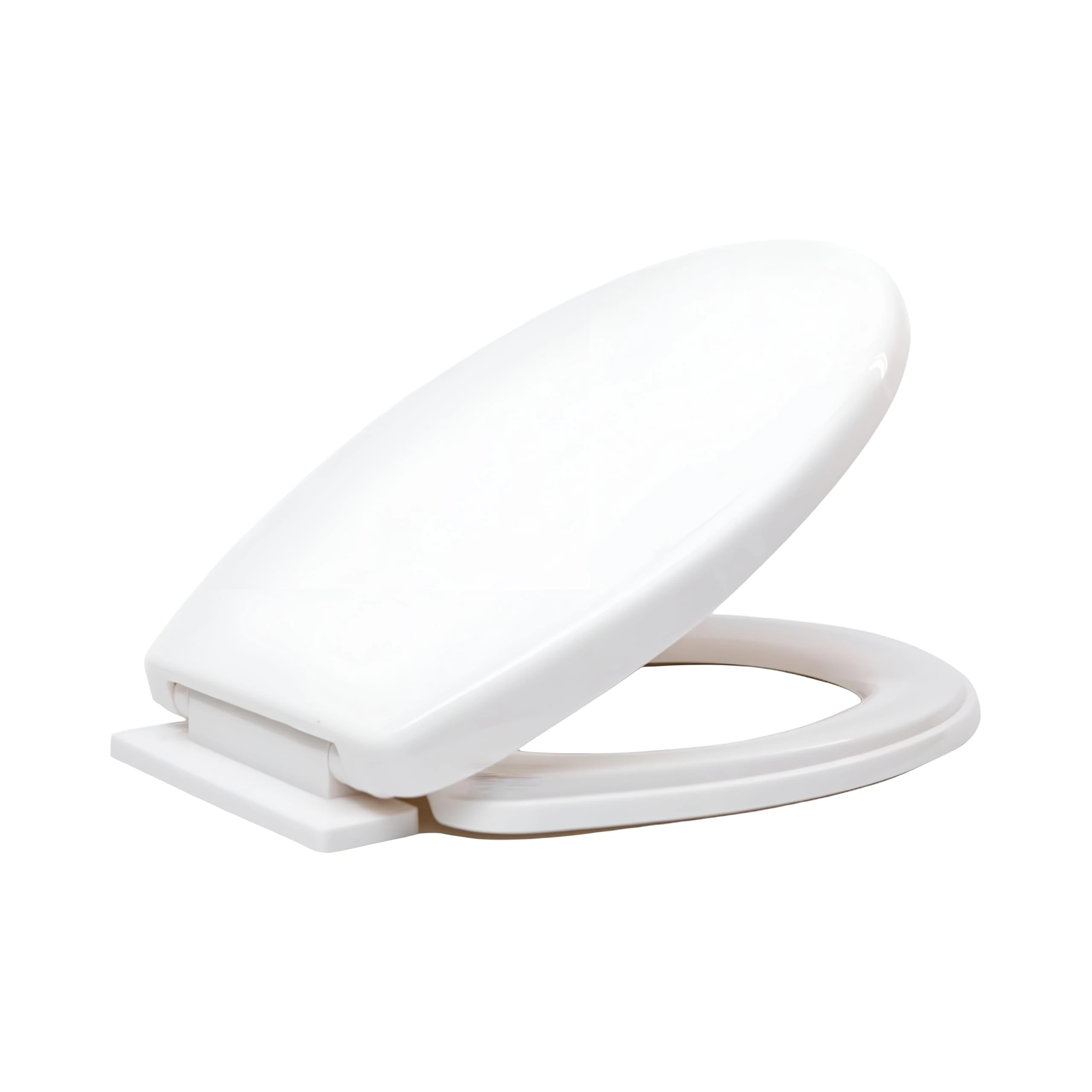 Requisite Needs Soft Close Toilet Seat, Easy to Clean, Simple Top Fixing, Standard Toilet Seats White with Adjustable Hinges.