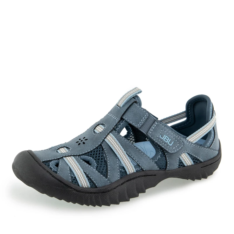 JBU Women's Regional Water Ready Oxford Flat, Dk Denim/Stone Blue, 7.5 UK