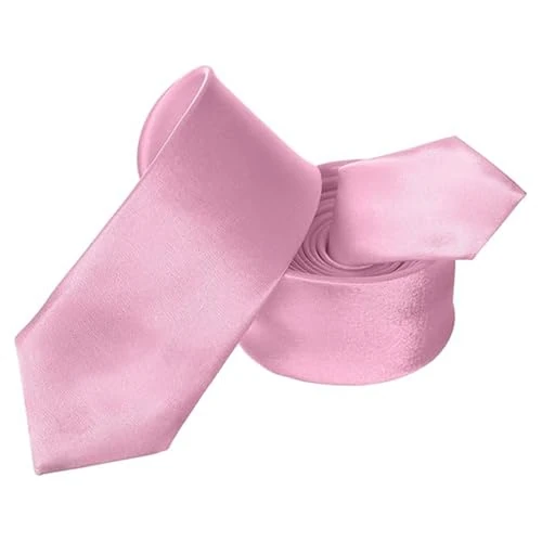 WedDecor Solid Color Formal Neckties, Men Ties for Funeral Wear Plain Satin Slim Ties for Wedding, Business, Events, Office Casual & Formal Wear Accessories, 56 Inches