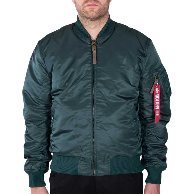 Alpha Industries Men's MA-1 VF 59 Bomber Jacket, Navy Green, 3XL