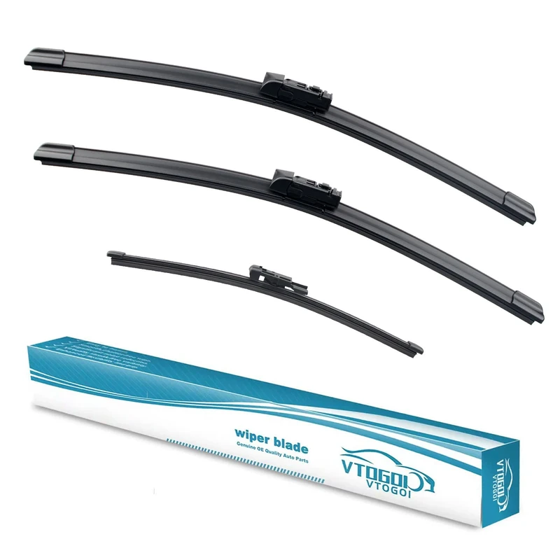 VTOGOI Wiper Blades With Rear Wiper Blades Set For 2017-2023 Land Rover Range Rover,Automotive Replacement Windshield Wiper Blades, That Meet OEM Quality Easy DIY Install 24"+20"+15" (Set of 3)