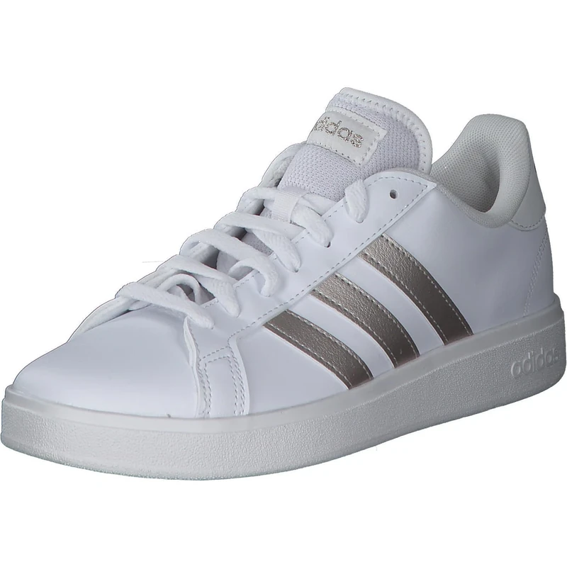 adidas Women's Grand TD Court Shoes - Cloud White/Platinum 8UK