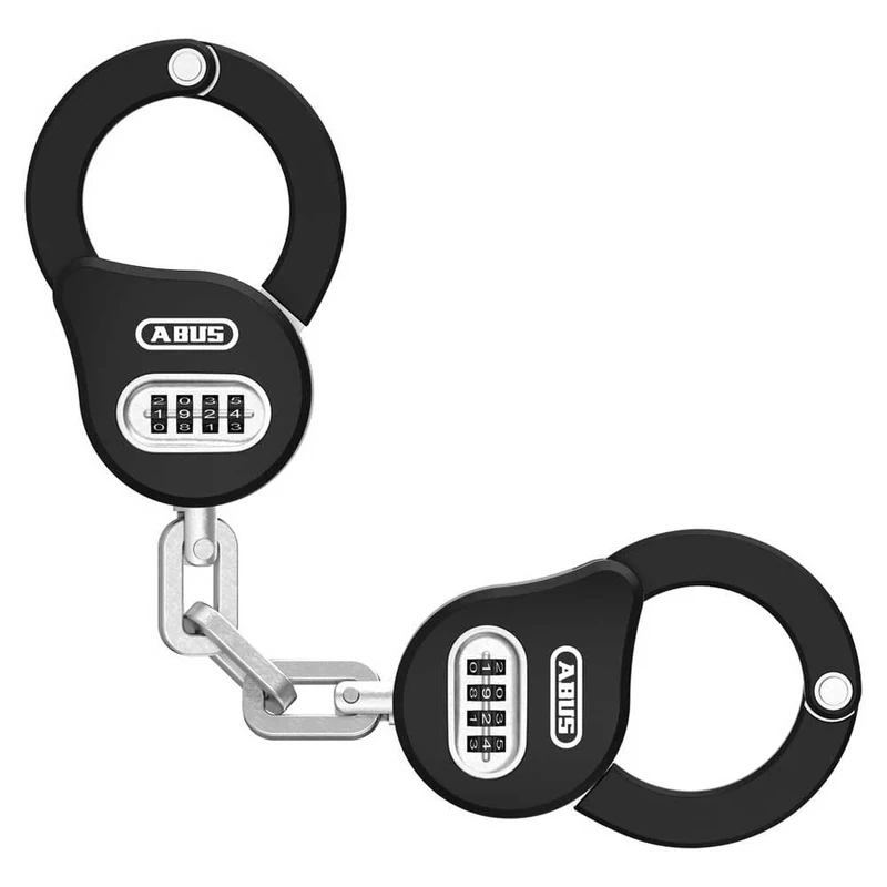 ABUS Chain Claw 10 handcuff lock - bicycle lock for securing bicycles, e-scooters and scooters - 47 cm long - with combination code - black