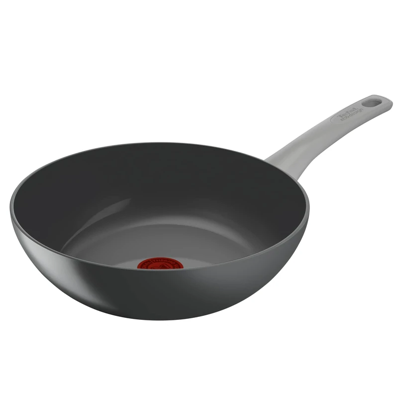 Tefal Renew On, Ceramic Non-Stick Recycled Aluminium Induction Wok 28cm, Grey