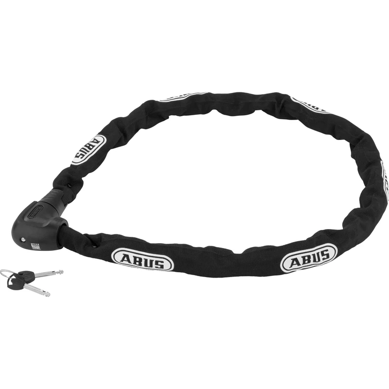 ABUS Steel-O-Chain 9809K chain lock - Bike lock with XPlus cylinder for protection against tampering - security level 12 - 9 mm thick - 140 cm long - Black