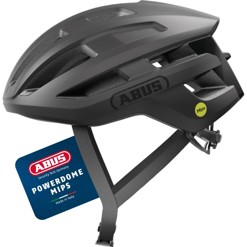ABUS PowerDome MIPS road bike helmet - lightweight bike helmet with clever ventilation system and impact protection - Made in Italy - for men and women