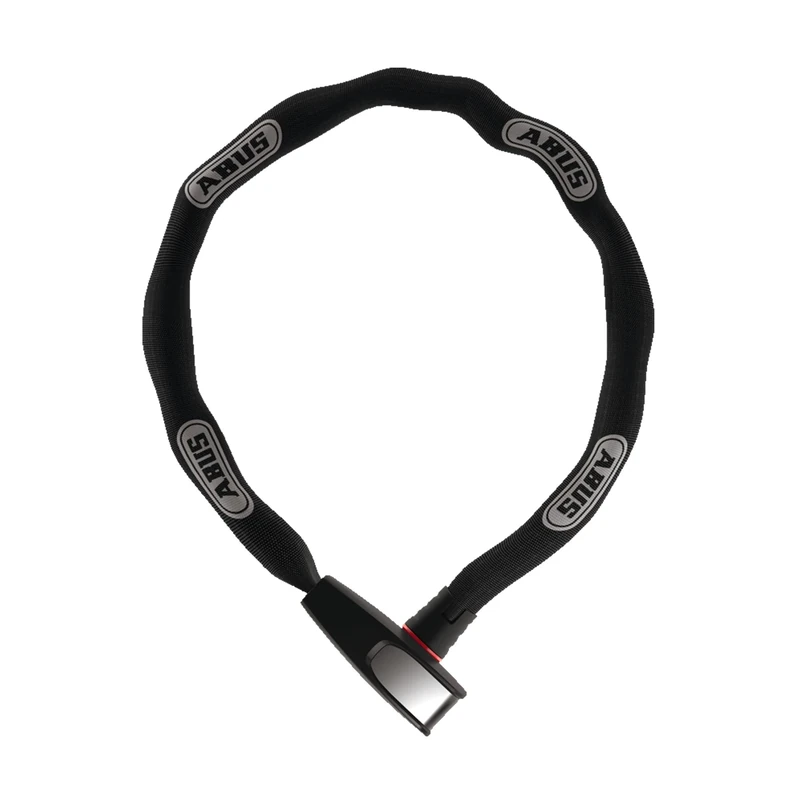 ABUS Catena 6806K QST chain lock - Bike lock with bracket - security level 6 - 6 mm thick - 110 cm long - Black