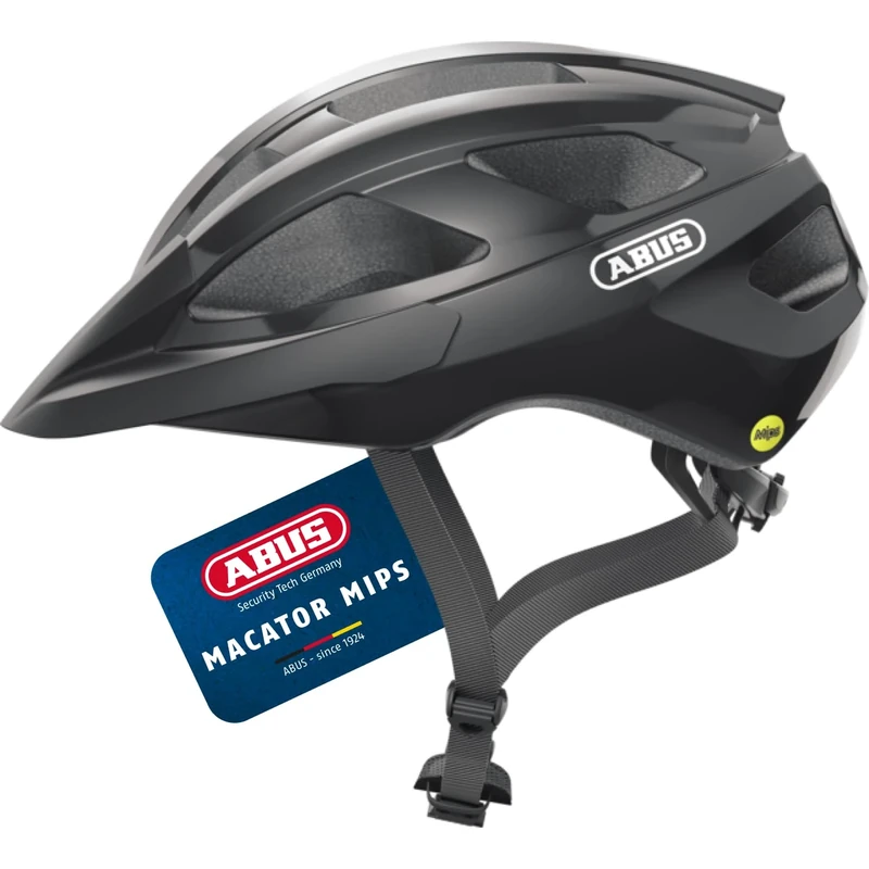 ABUS Macator MIPS road bike helmet - bike helmet for beginners with peak - suitable for people with pigtails - for men and women