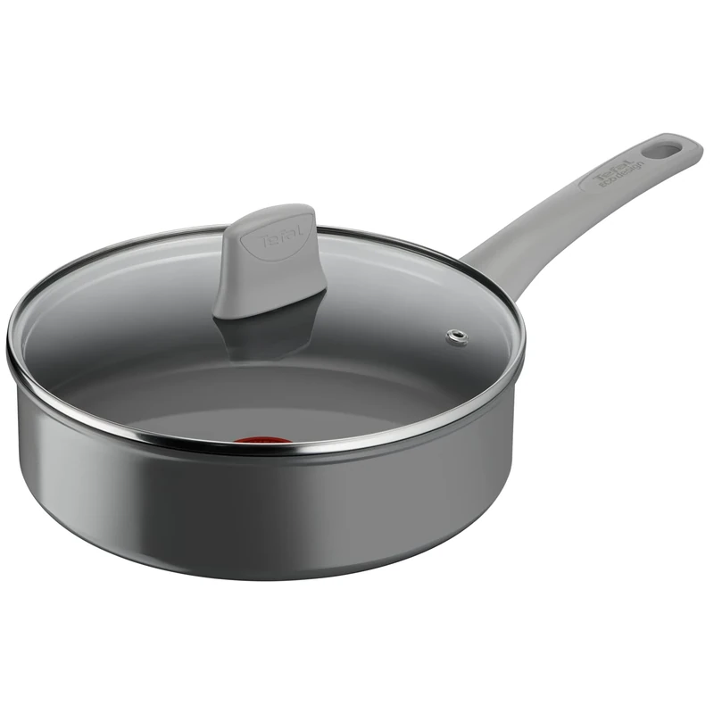 Tefal Renew On C4273232 Frying Pan 24 cm, Ceramic Non-Stick Coating, Induction Thermo-Signal Cooking Indicator, Eco-Design, Healthy Cooking, Made in France