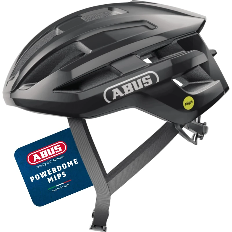 ABUS PowerDome MIPS road bike helmet - lightweight bike helmet with clever ventilation system and impact protection - Made in Italy - for men and women