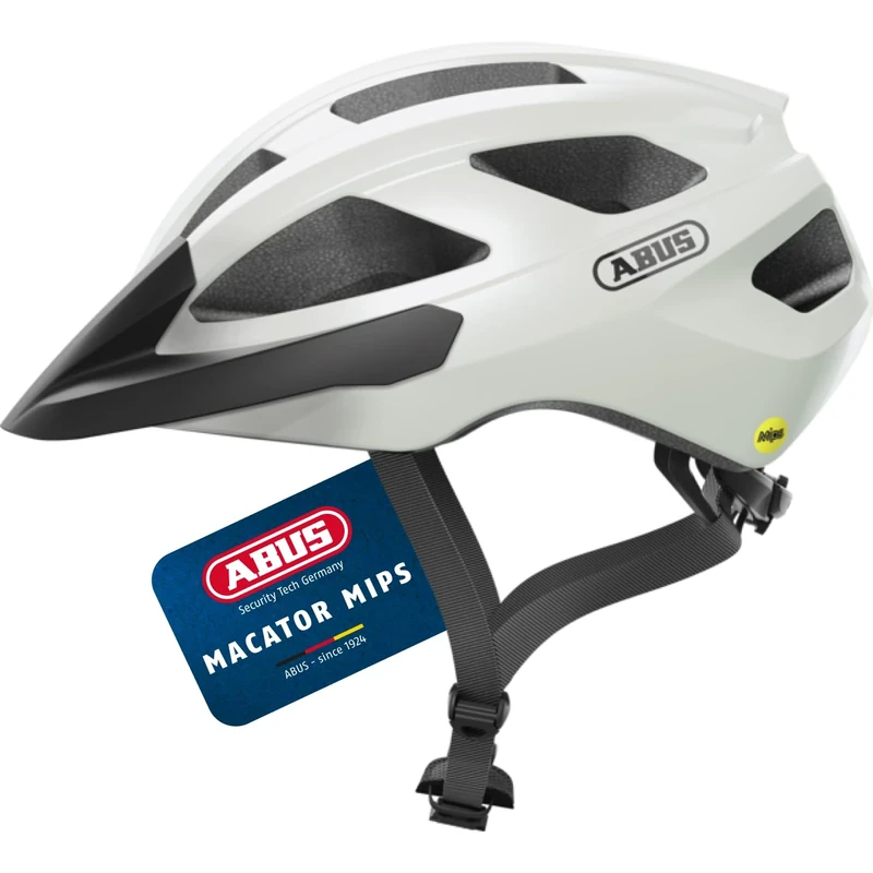 ABUS Macator MIPS road bike helmet - bike helmet for beginners with peak - suitable for people with pigtails - for men and women