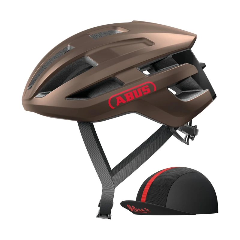 ABUS PowerDome ACE road bike helmet - with Race Cap - lightweight bike helmet with clever ventilation system - Made in Italy - for men and women