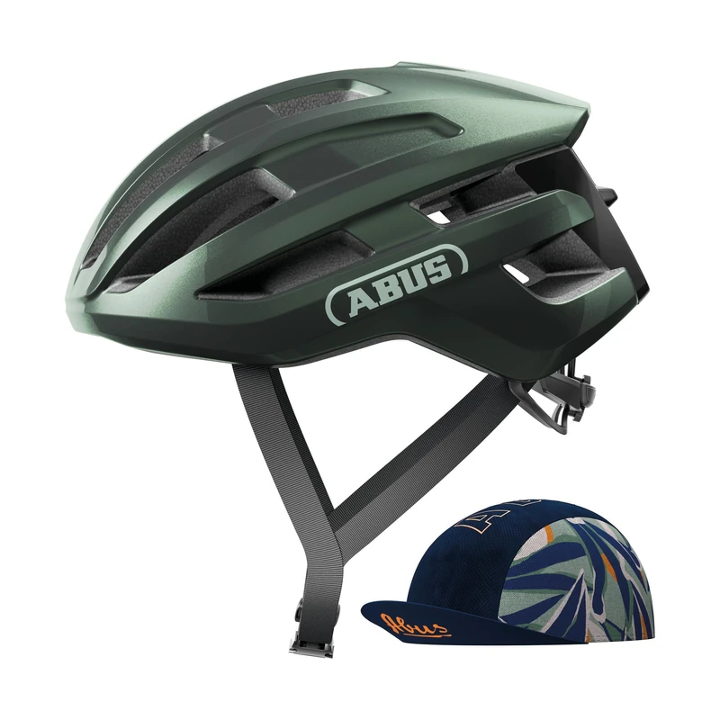 ABUS PowerDome ACE road bike helmet - with Race Cap - lightweight bike helmet with clever ventilation system - Made in Italy - for men and women