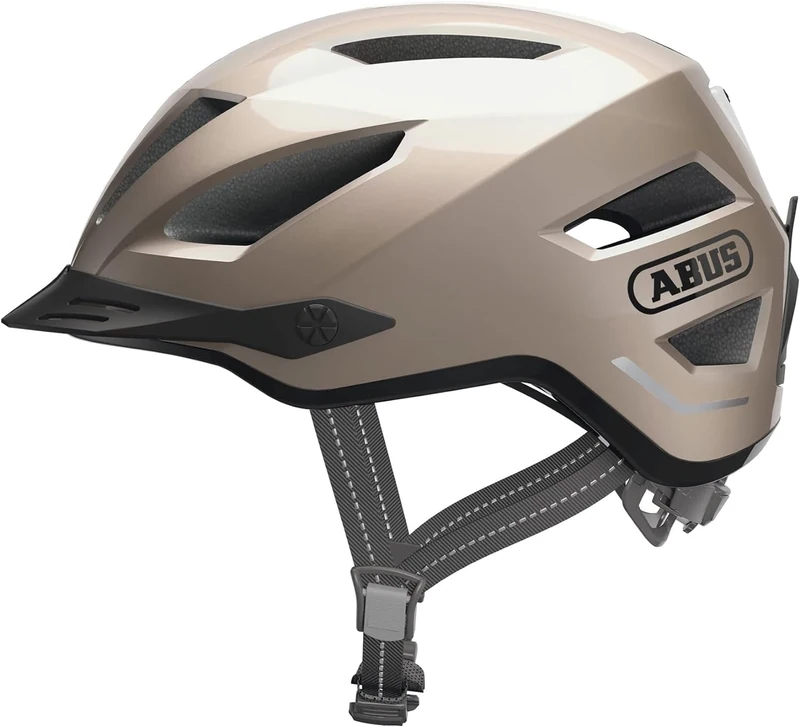 ABUS city helmet Pedelec 2.0 - bicycle helmet with rear light and rain cover - for city traffic - for men and women
