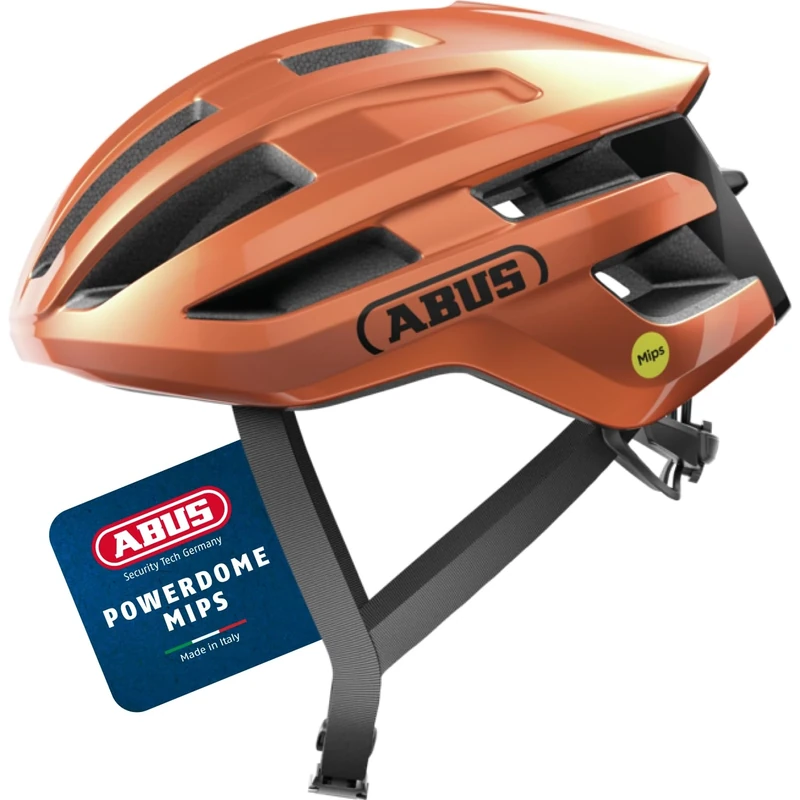ABUS PowerDome MIPS road bike helmet - lightweight bike helmet with clever ventilation system and impact protection - Made in Italy - for men and women