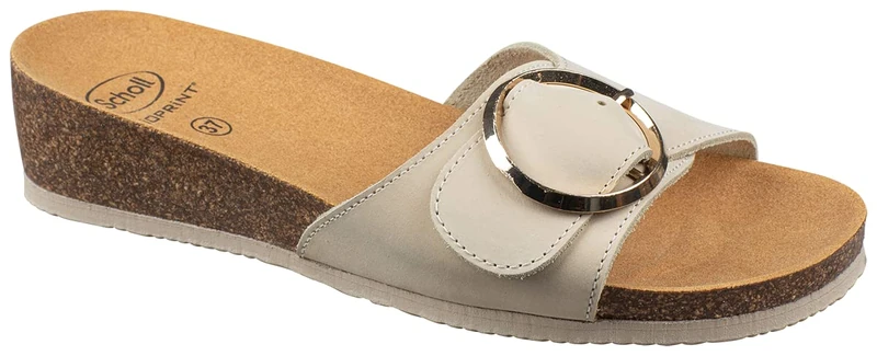 Scholl Amalfi Women's Mule Sandal, beige, 6 UK