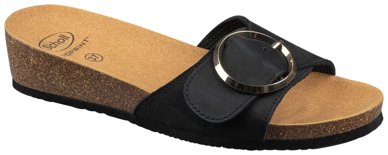 Scholl Amalfi Women's Mule Sandal, Black, 6 UK