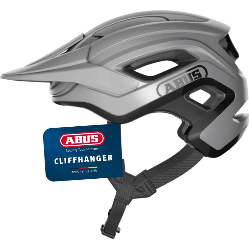 ABUS MTB helmet Cliffhanger - bike helmet for demanding trails - with large ventilation openings & TriVider strap system - for men and women