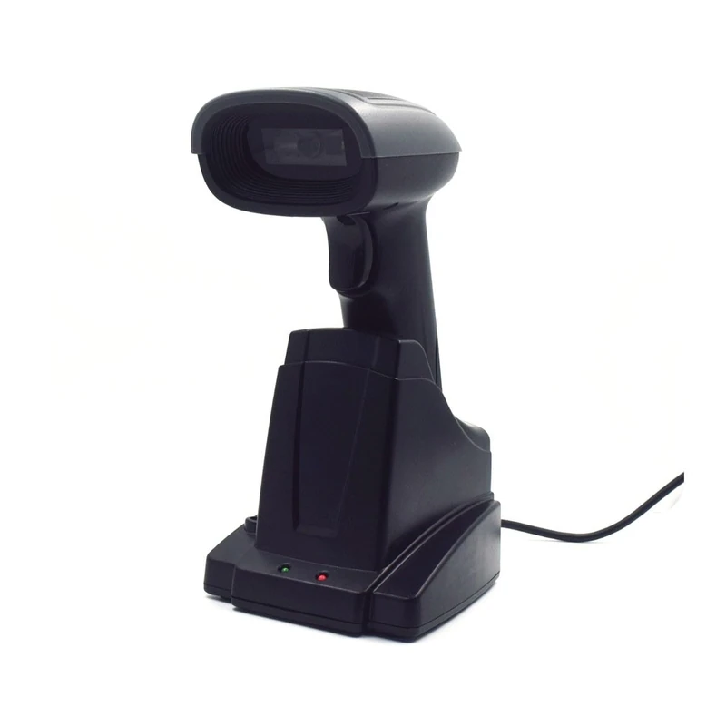 Ewent EW3440 - Barcode Reader Barcode Scanner Universal 1D and 2D Optical Laser Bar Code Reader with Smart Dock with USB Cable for Computer/Notebook, Windows XP / 7/8 etc