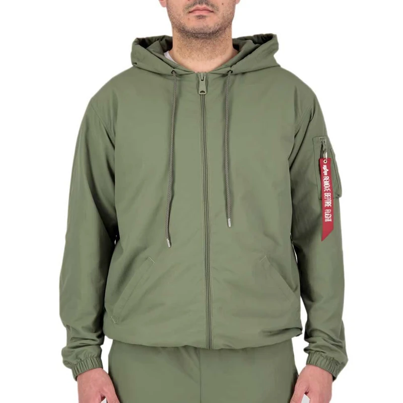 ALPHA INDUSTRIES Men's Expedition Windbreaker Short Sleeve T-Shirt, 01-sage-Green, XL - Image 1