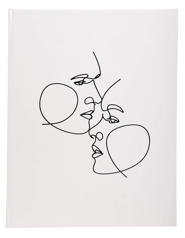 Exacompta - Ref. 47689E - 1 Guest book 100 pages silver edge Art - Ivory - Image 1