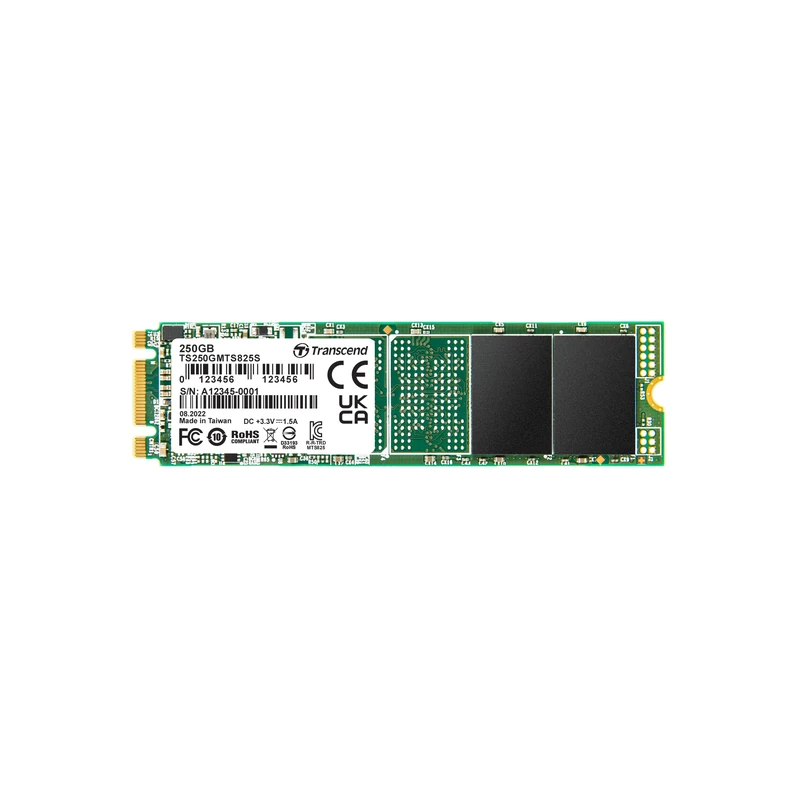 Transcend MTS825S 250GB SATA III 6Gb/s SSD, Read/Write up to 500/330 MB/s with 3D Nand Flash TS250GMTS825S