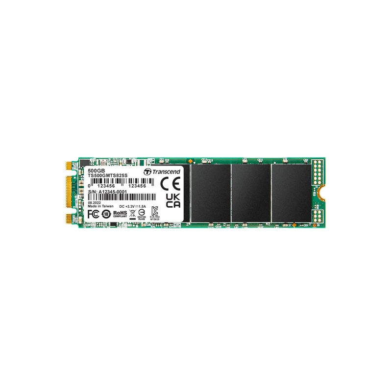 Transcend MTS825S 500GB SATA III 6Gb/s SSD, Read/Write up to 530/480 MB/s with 3D Nand Flash TS500GMTS825S