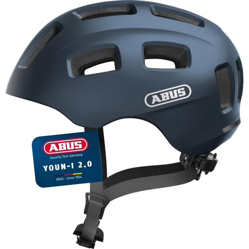 ABUS Youn-I 2.0 bike helmet - with light for children, teenagers and young adults - for girls and boys