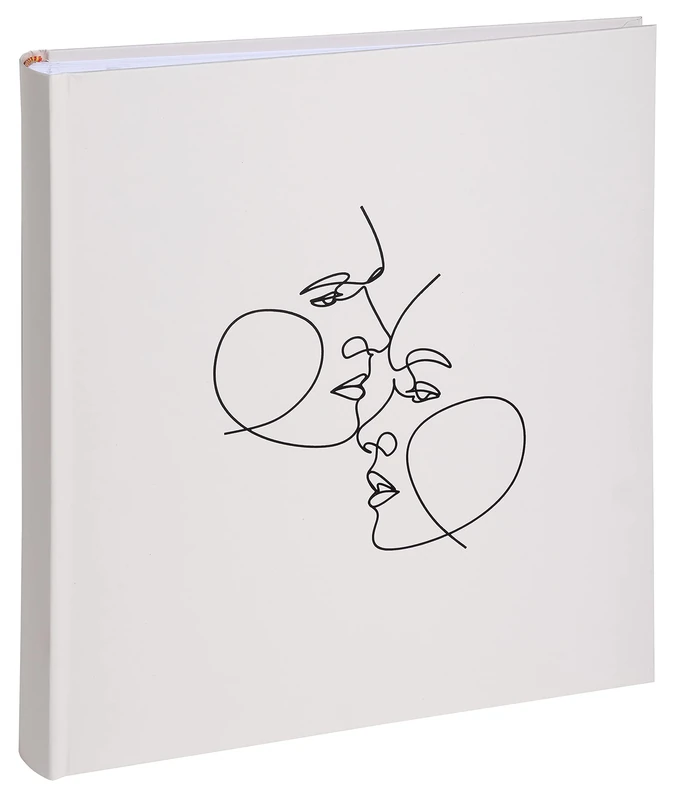 Exacompta - Ref. 16079E - ART book photo album - 300 photos - 60 blank pages - size 29 x 32 cm - matte ivory imitation leather cover with shiny marking