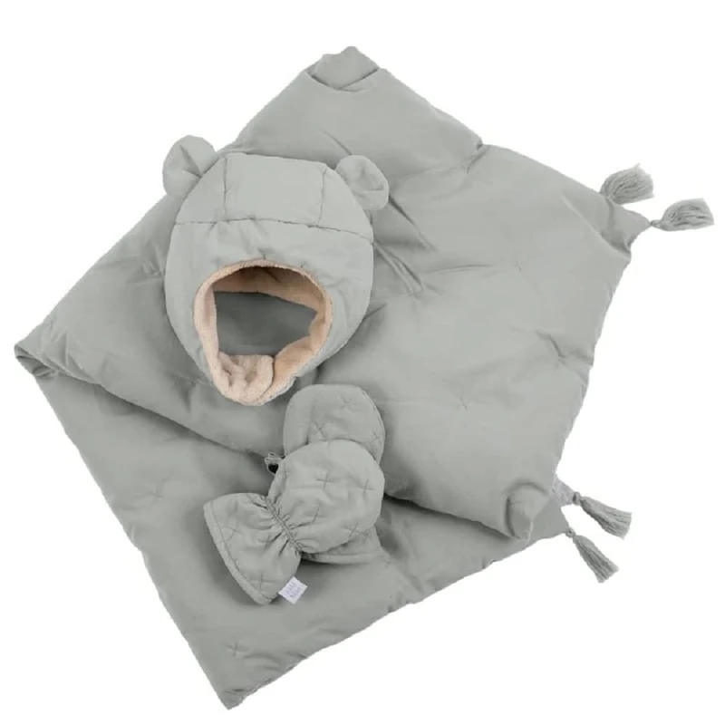ONNA Accessories Model Set Hat, Mitt and Down Blanket - Image 1