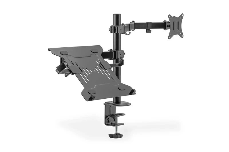 DIGITUS monitor mount - desk clamp - notebook mount - 1 monitor - up to 32 inch - VESA 75x75, 100x100 - black