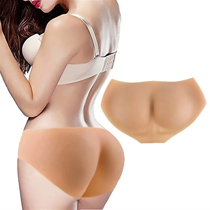 DACUN Realistic Silicone Butt Pads Hip Enhancer Panties Padded Hip Underwear Seamless Shapewear Butts Lift Panty Briefs Suitable for Skirts Dresses Jeans Tights (Color : Natural, Size : B~580g)