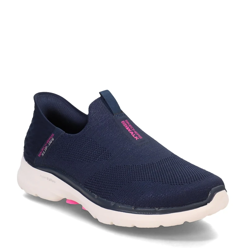 Skechers Women Hands Free Slip-In Go Walk 6 Sneaker - Navy, 9 UK
