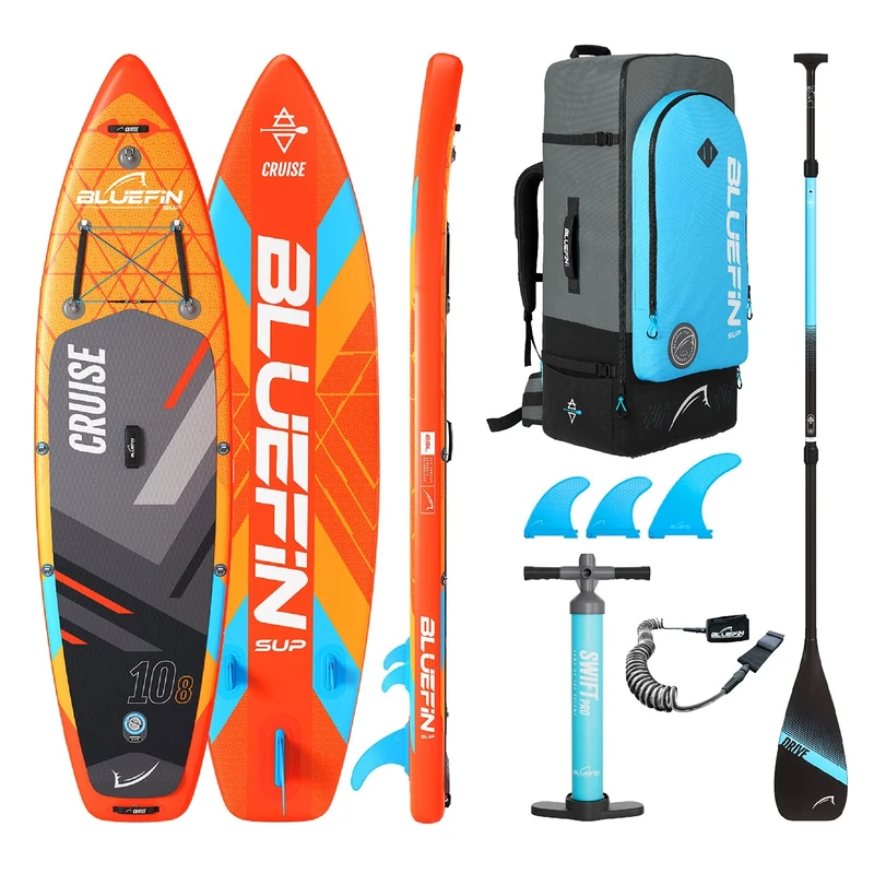 Bluefin SUP Cruise 10'8 Inflatable Paddle Board| Adult board| Cruise 10'8 SUP|Paddle Board Accessories included