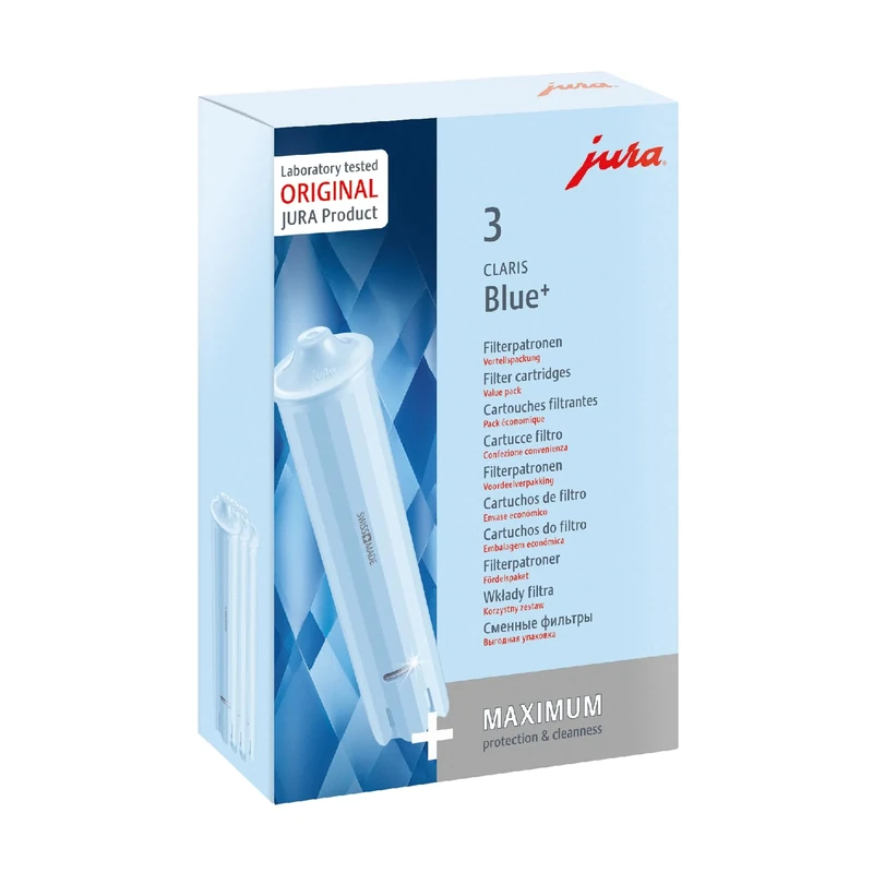 JURA Blue 24231 Claris Filter Cartridge Set of 3