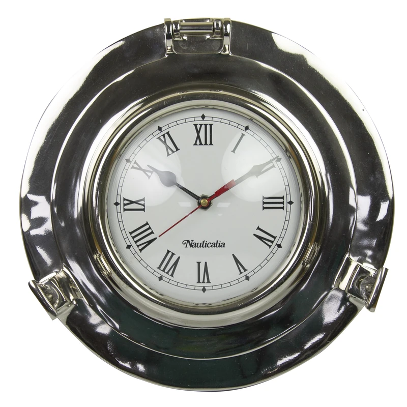 Nauticalia Aluminium Porthole Clock, 28cm