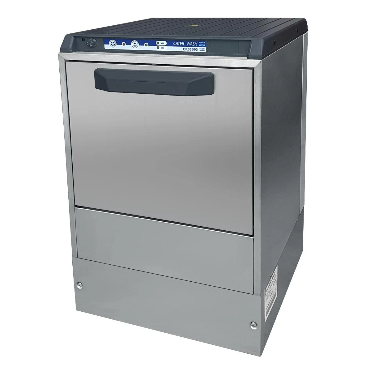 Commercial 350mm Glasswasher with Gravity Waste & Detergent Pump Cater-Wash CK0350G