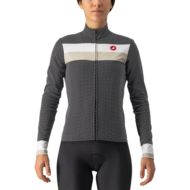 CASTELLI 4522547-101 VOLARE LS Jersey Women's Sweatshirt Black/White-Chank S