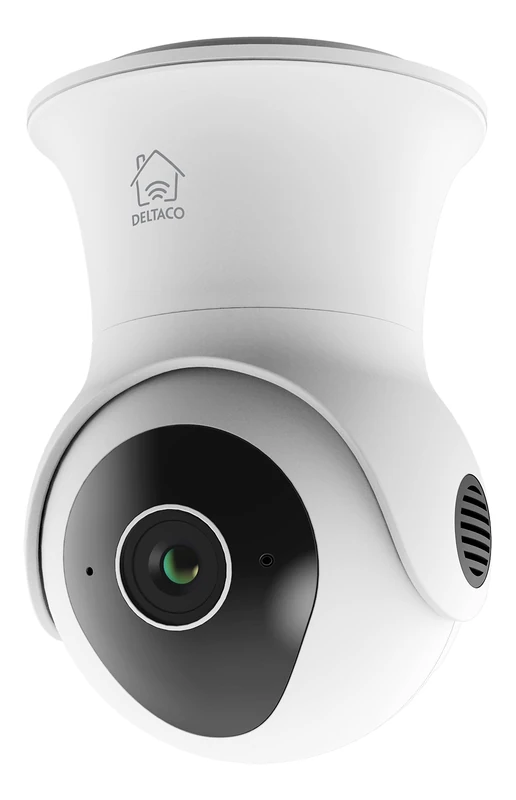 DELTACO Smart Home Smart IP Security Camera - Outdoor IP65 - PTZ - Movable - 2MP 1080p - ONVIF/RTSP - WiFi - App - White