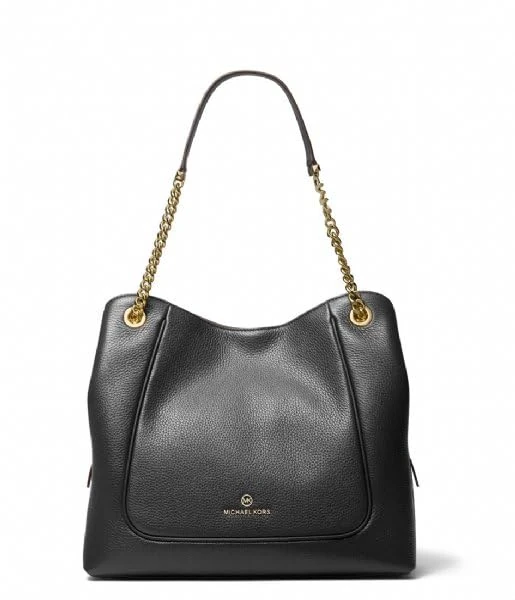 Michael Kors 30F2GP1E3L-001 LG CHAIN SHLDR TOTE Bag Female BLACK